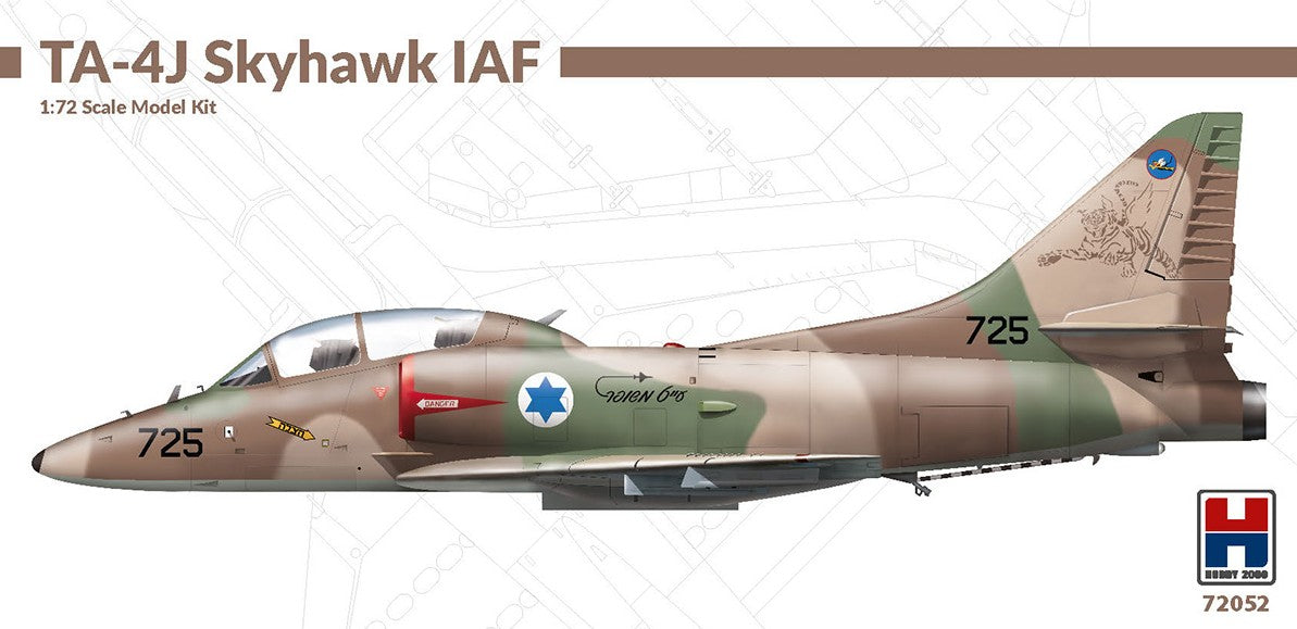Portada del caza Douglas TA-4J Skyhawk de la fuerza earea israelita en escala 1:72 del fabricante Hobby 2000