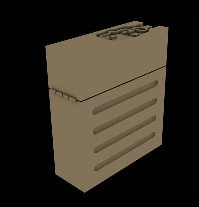 PANZER ART (1/35) Metal ammo boxes for 37mm FlaK37 (12pcs)