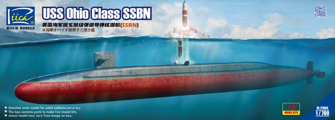 RIICH MODELS (1/700) USS Ohio-class SSBN (2in1)