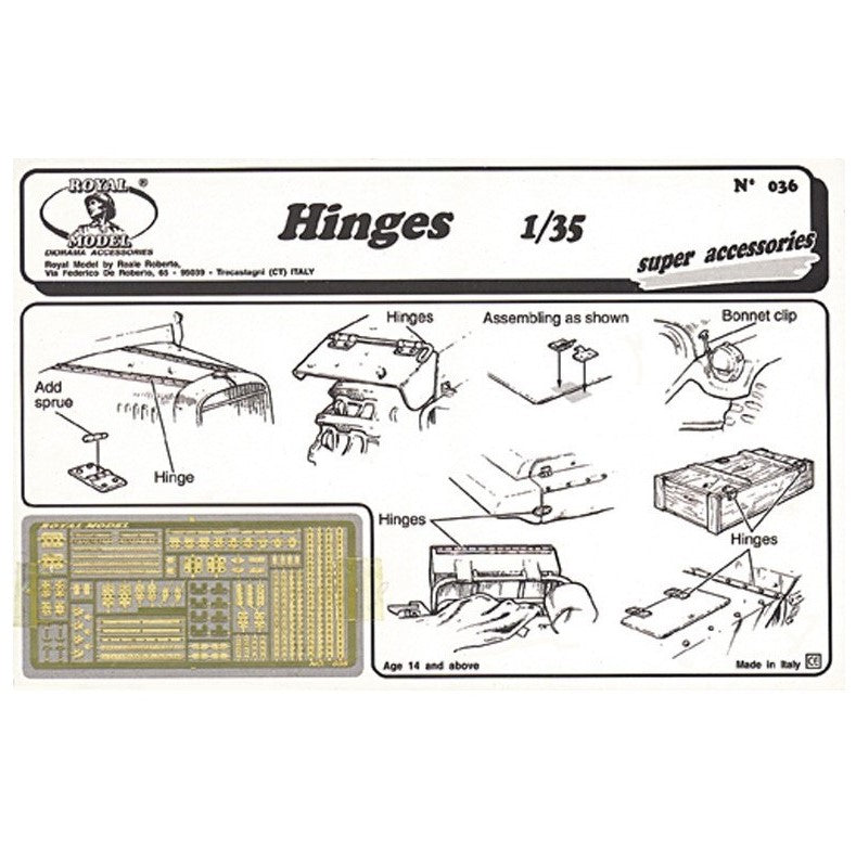 ROYAL MODEL (1/35) Hinges