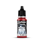 Bote de 18ml del color rojo carmín de la gama model color de Vallejo referencia 70908