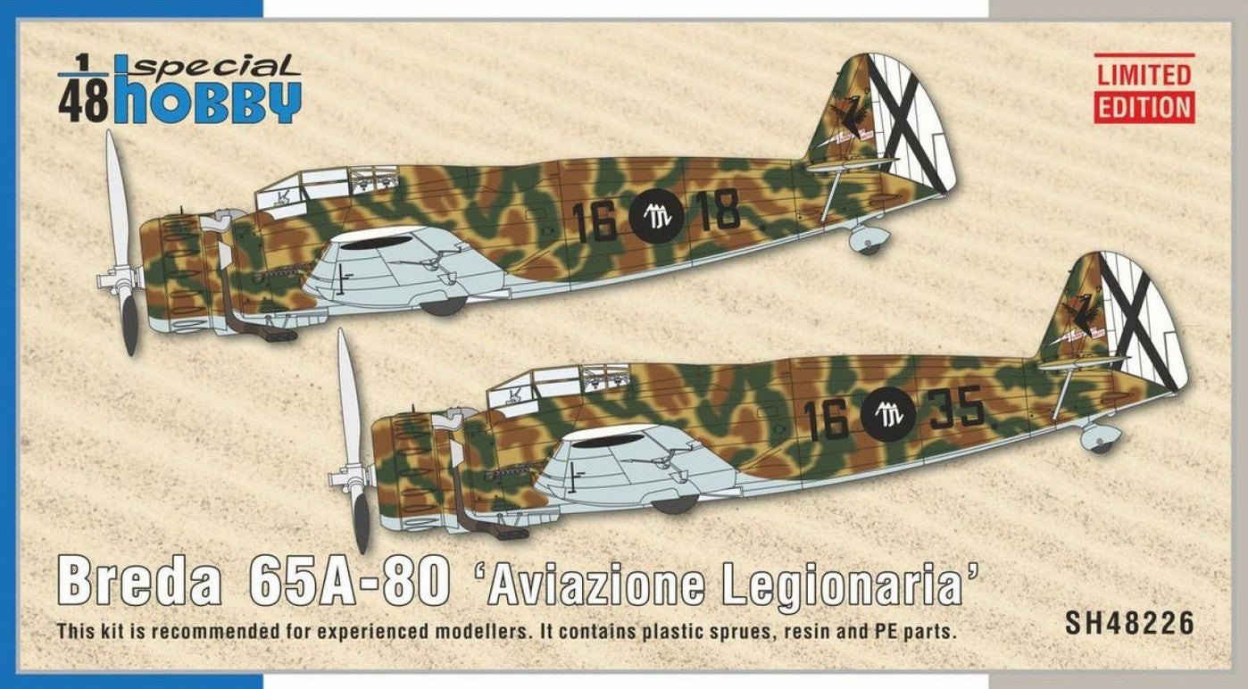 Special Hobby 48226 escala 1:48 Breda 65A-80 Aviazione Legionaria Portada