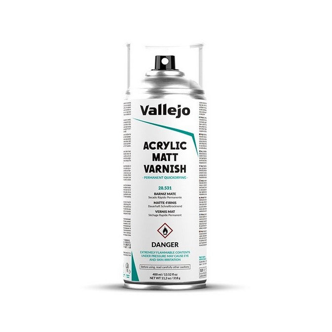 Varniz mate de Vallejo en spray de 400ml referencia 28531