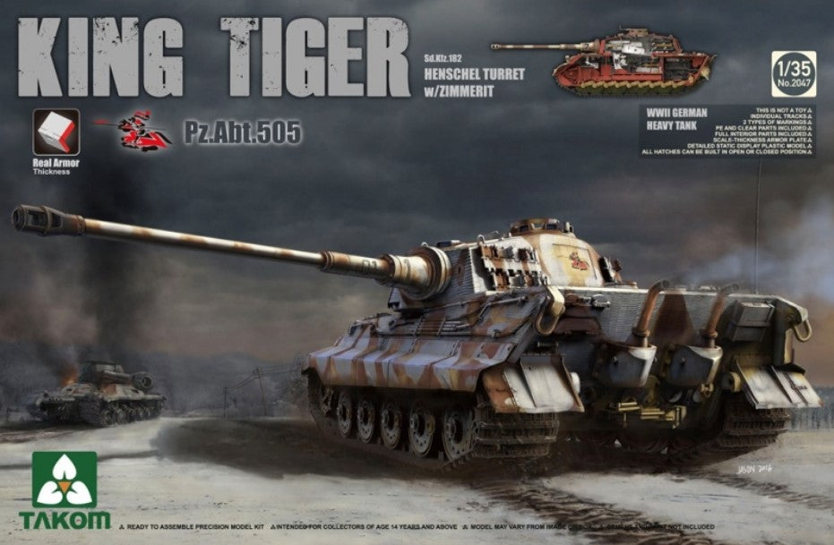 TAKOM (1/35) King Tiger Henschel Turret w/Zimmerit Pz.Abt.505