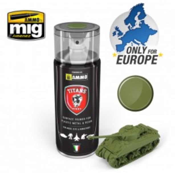AMMO TITANS HOBBY Imprimación Verde Militar Mate