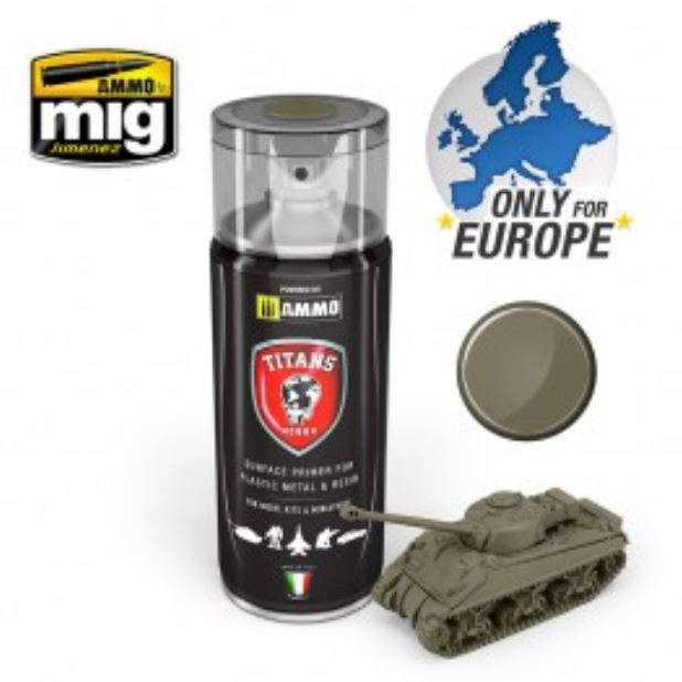 AMMO TITANS HOBBY Imprimación Verde Oliva de EE.UU. Mate
