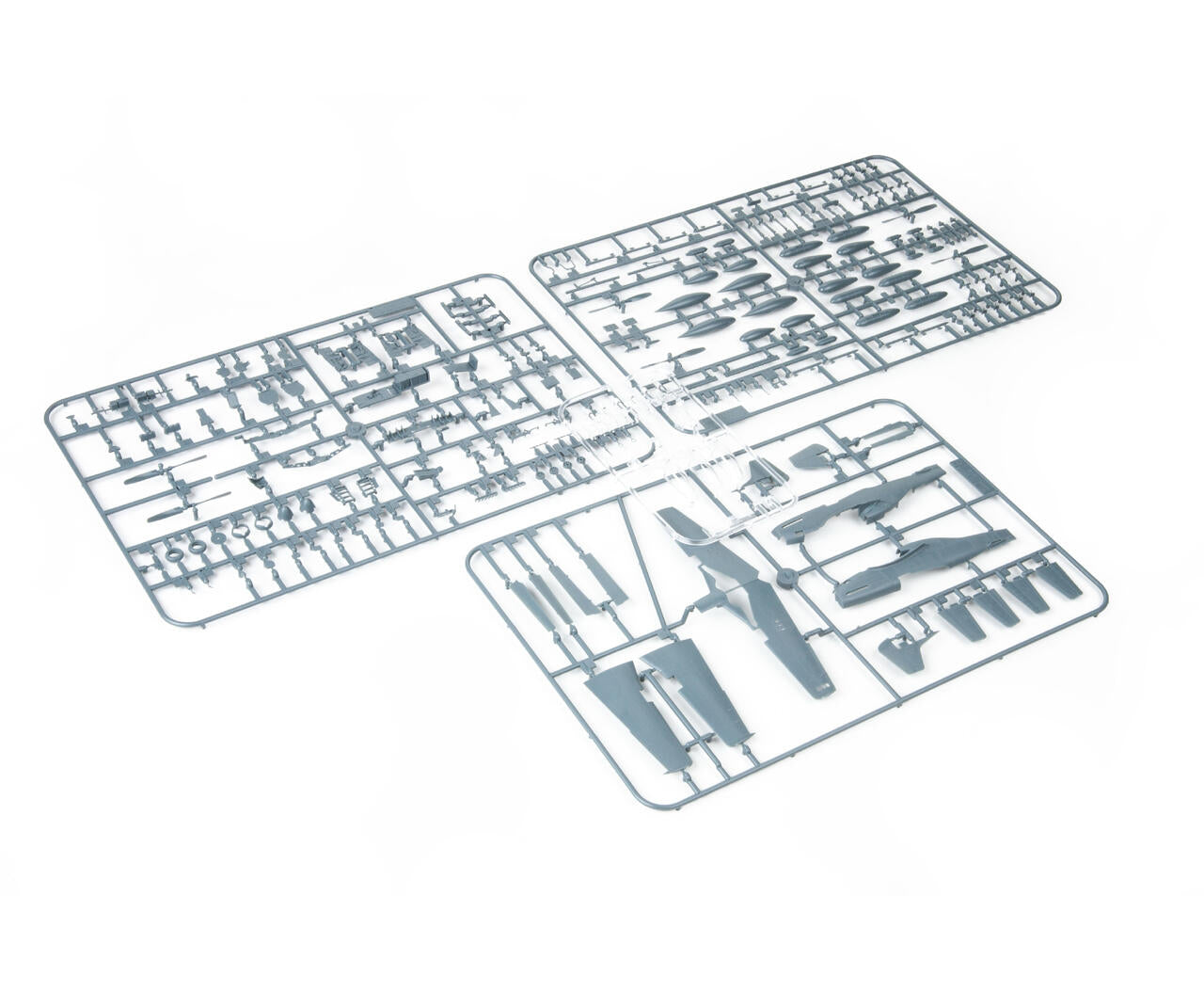 Piezas de la maqueta del caza P-51D en su edicion especial Dual Combo Tales of Iwojima en escala 1:72 de Eduard referencia 2152