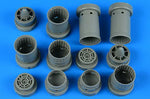 Set de toberas hechas en resina para maquetas de aviones F-4 Phantom en escala 1:48 del fabricante Aires con referencia 4866