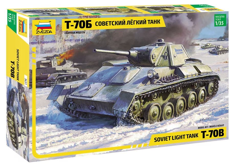 ZVEZDA (1/35) T-70B Soviet Light Tank