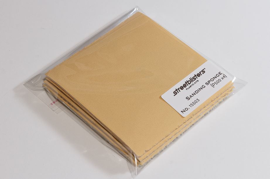 STREETBLISTERS Pack of 4 sanding sponge - Grit 500