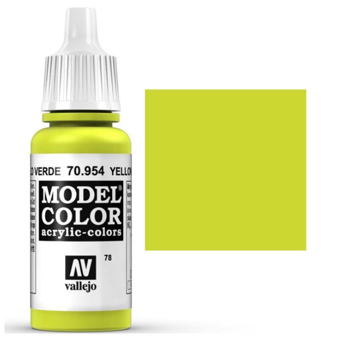 Vallejo Model Color 70.827 Lime Green Acrylic Paint (18ml) - Model, Hobby & Miniature Paint