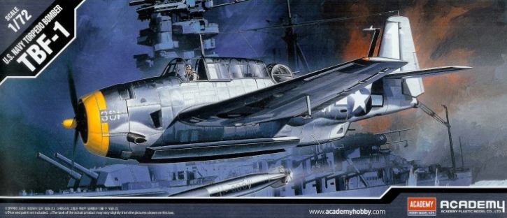 ACADEMY (1/72) US Navy Torpedo Bomber TBF-1