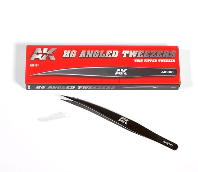AK INTERACTIVE Pinza Angulada de Alta Precisión de Punta Fina