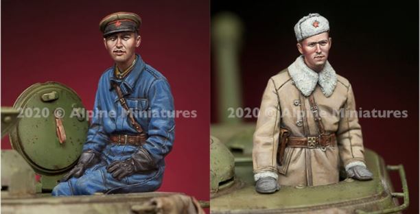 ALPINE (1/35) Russian Tank Commander SET (2 FIGS)