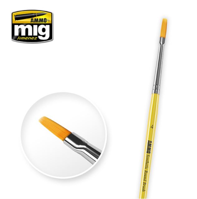 AMMO 4 Synthetic Flat Brush