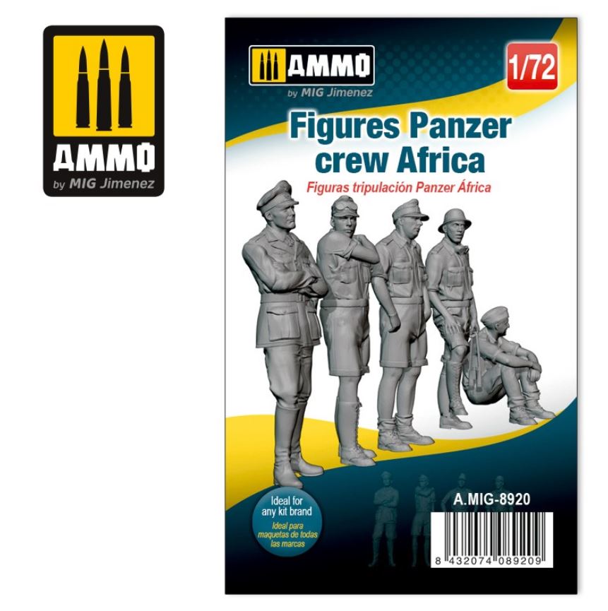 AMMO (1/72) Tripulación Panzer África (Afrika Korps)