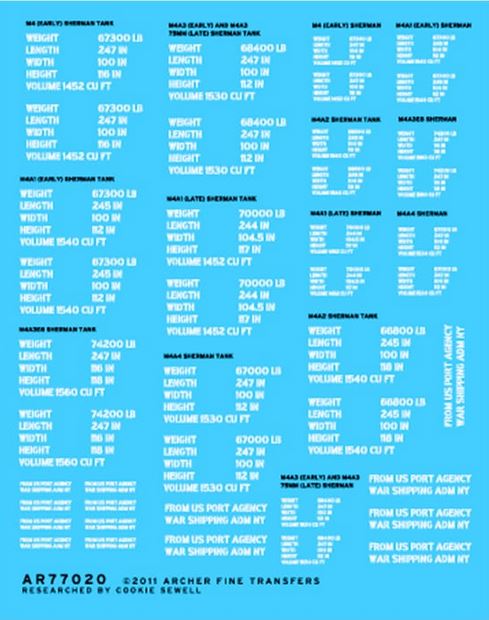 ARCHER (1/35) U.S. D-Day shipping for Shermans