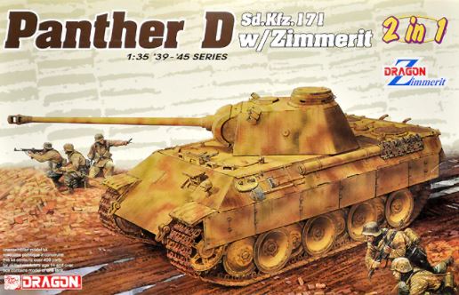 DRAGON Panther D Sd.Kfz. 171 w/Zimmerit 2 in 1