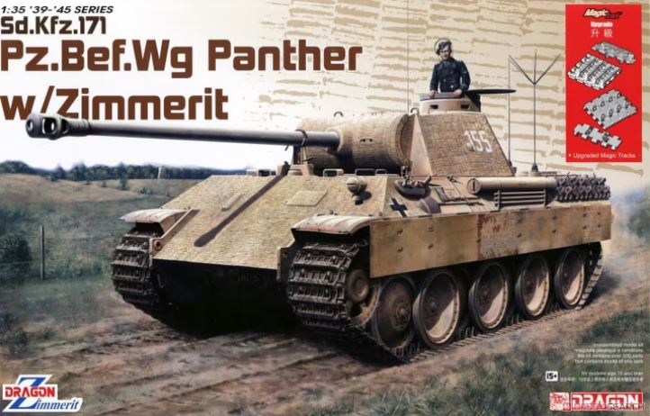DRAGON Panther D Sd.Kfz. 171 w/Zimmerit 2 in 1