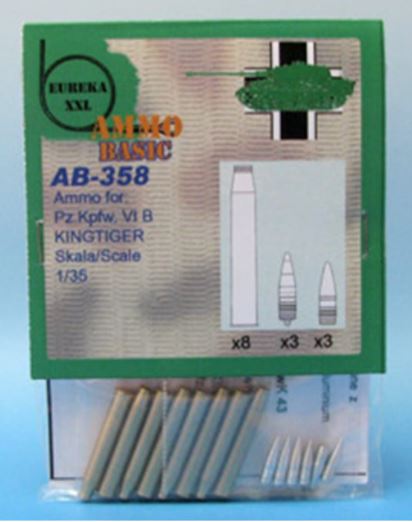 EUREKA (1/35) 8,8 cm Ammo for Kw.K.43