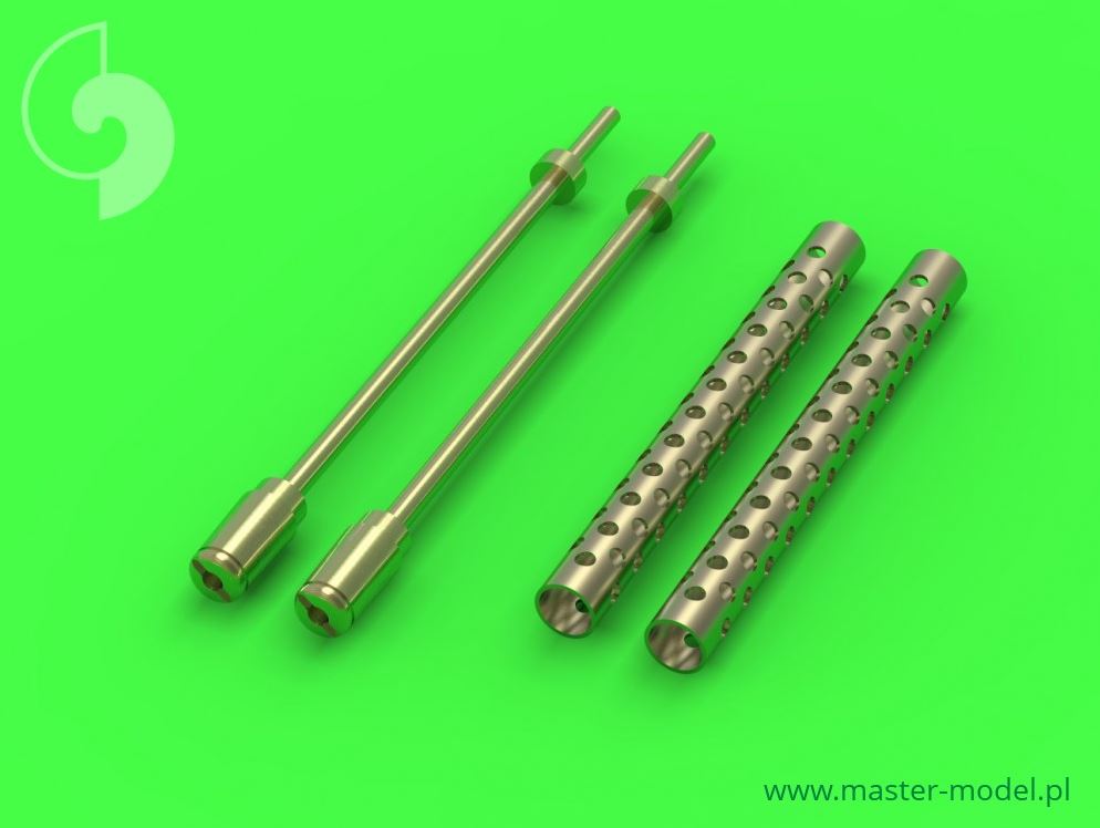 MASTER (1/35) Browning M1919 .30 cal machine gun barrels - two piece muzzle (conical shape) (2pcs)