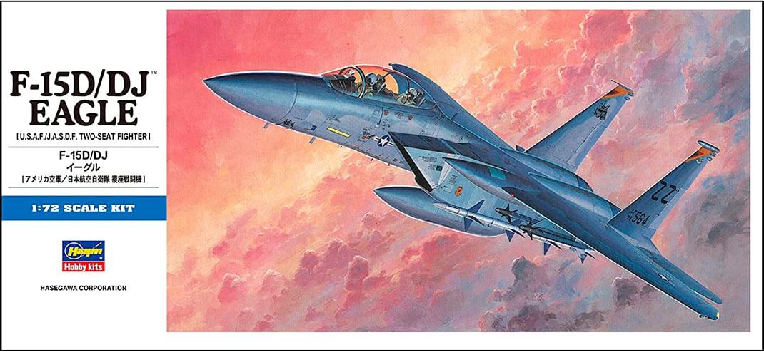 HASEGAWA (1/72)  F-15D/DJ Eagle (U.S.A.F./J.A.S.D.F. Two-Seat Fighter)
