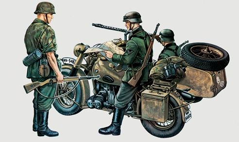 ITALERI (1/35) BMW R75 with Sidecar