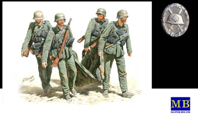 MASTER BOX (1/35) Casualty Evacuation German Infantry, Stalingrad, Summer 1942