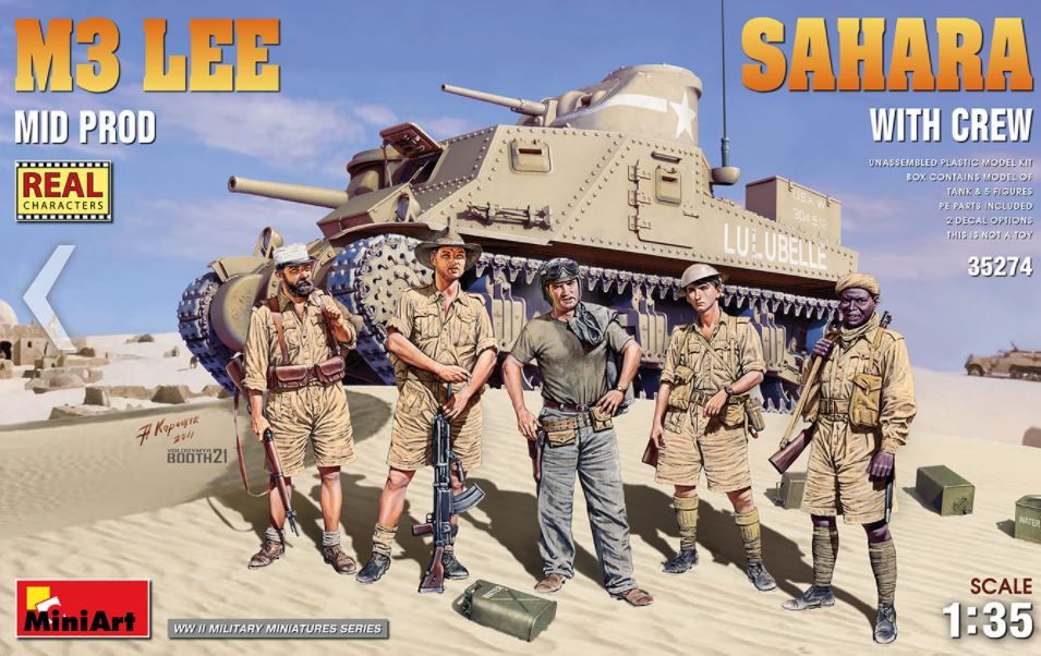 MINIART (1/35) M3 Lee Mid. Production Sahara with Crew