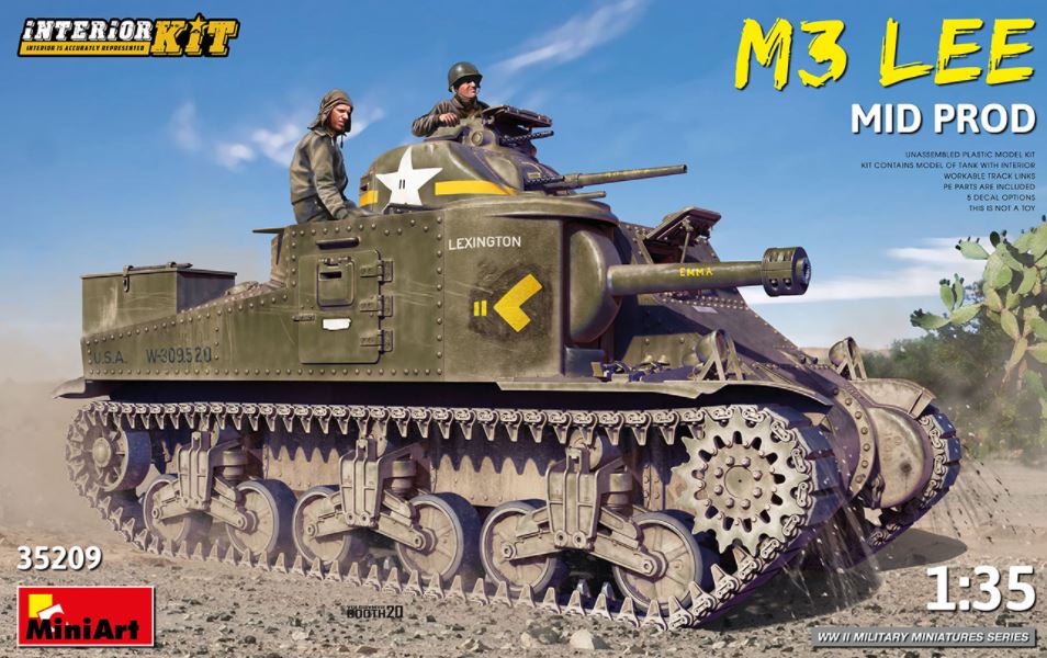 MINIART (1/35) M3 Lee Mid Prod. w/interior