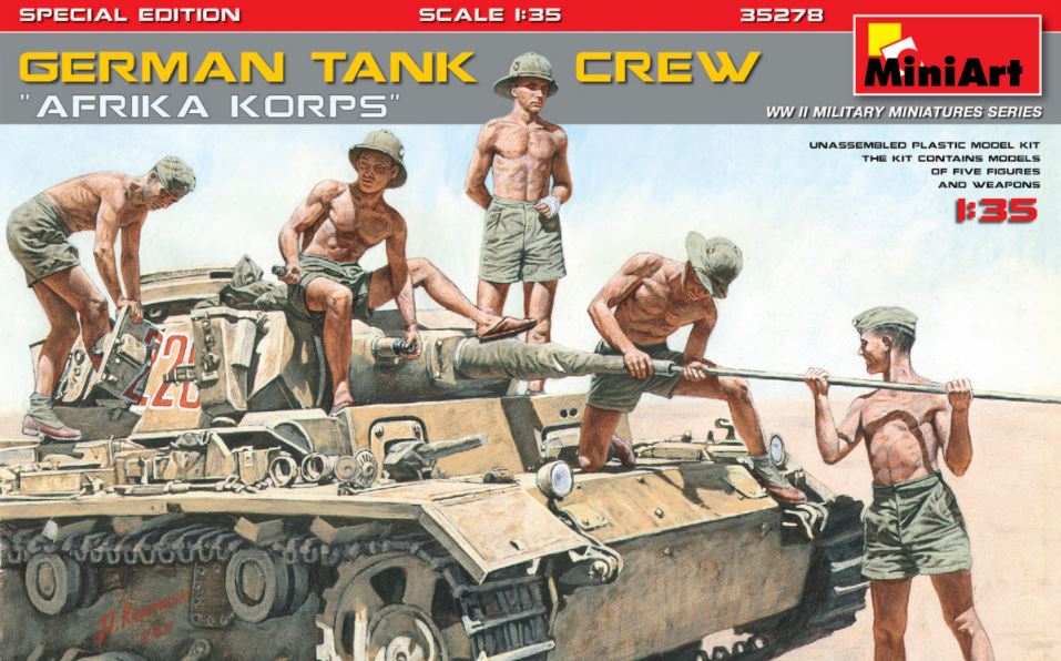 MINIART (1/35) German Tank Crew Afrika Korps