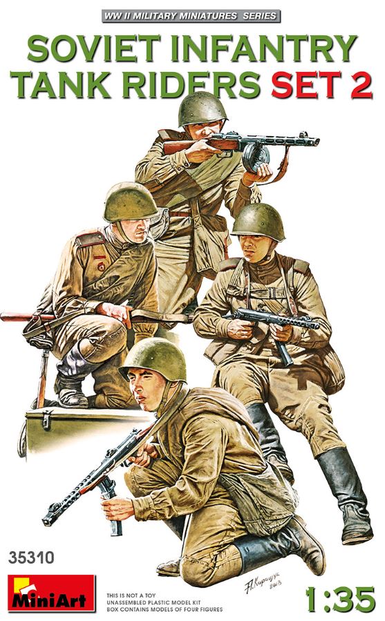 MINIART (1/35) Soviet Infantry Tank Riders Set 2
