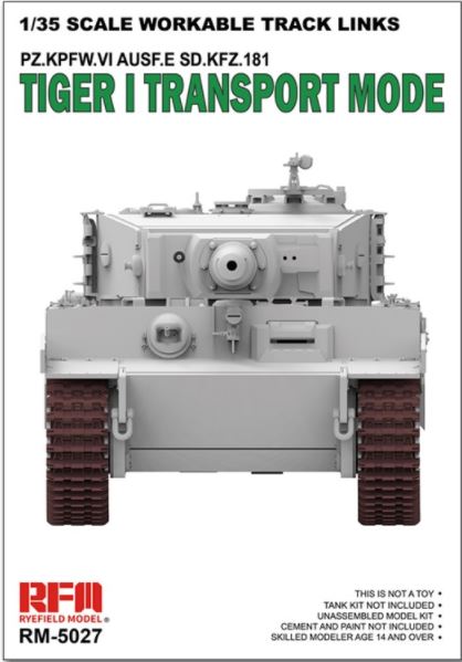 RYE FIELD MODEL (1/35) Tiger I Transport Mode Workable Track Links