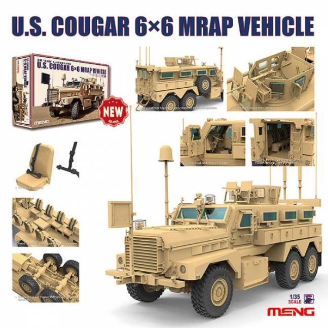 MENG (1/35) US Cougar 6x6 MRAP Vehicle