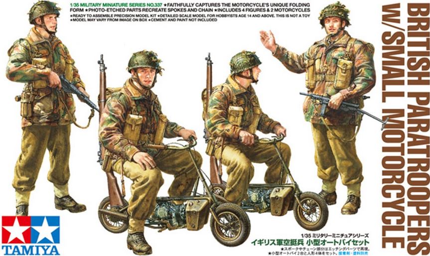 TAMIYA (1/35) British Paratroopers - w/Small Motorcycle