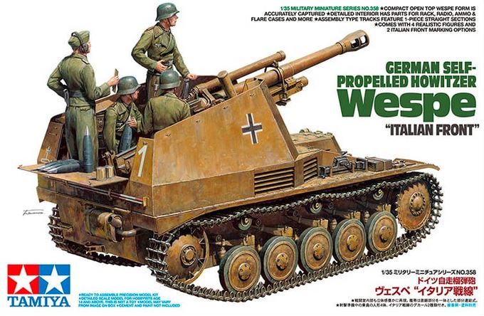 TAMIYA (1/35) German Self-Propelled Howitzer Wespe Italian Front