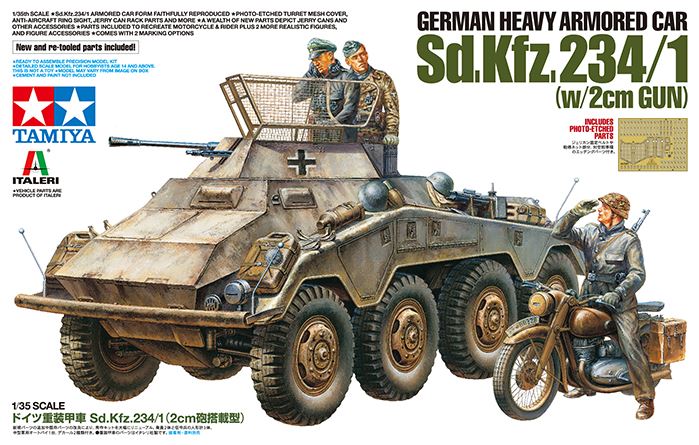 TAMIYA (1/35) German Heavy Armored Car Sd.Kfz.234/1 (w/2cm Gun)