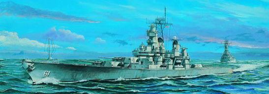 TRUMPETER (1/700) US Battleship BB-61 Iowa 1984