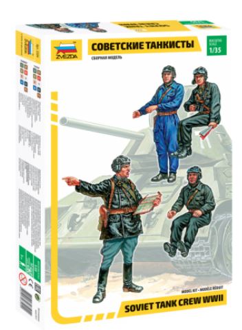 ZVEZDA (1/35) Soviet Tank Crew WWII