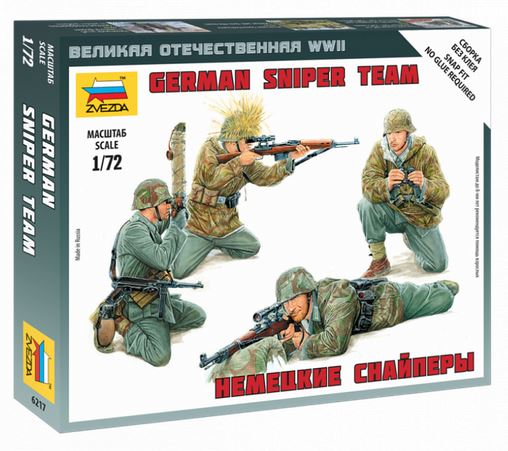 ZVEZDA (1/72) German Sniper Team WWII