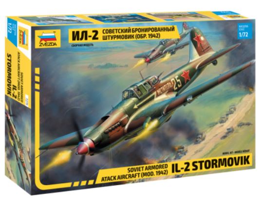 ZVEZDA (1/72) Soviet Armored Attack Aircraft Il-2 Stormovik