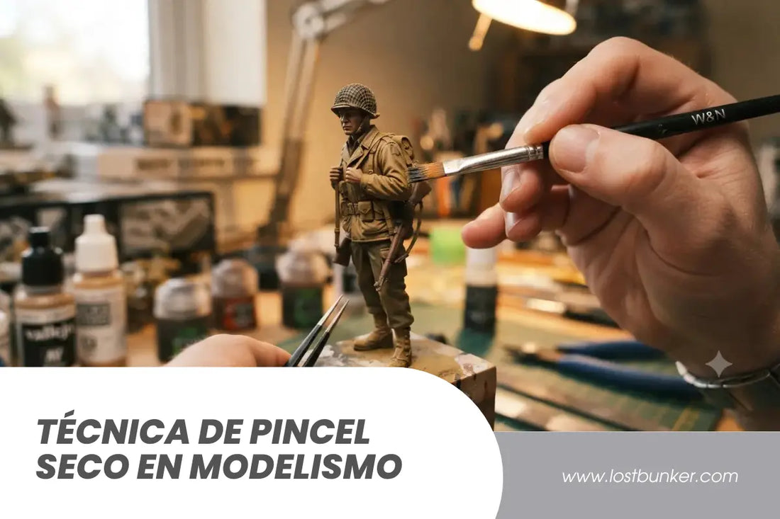 Técnica de Pincel Seco en Modelismo
