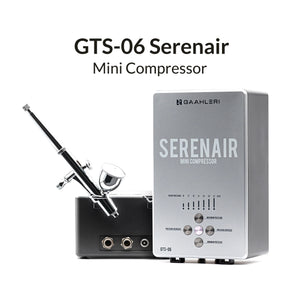 Set de minicompresor y aerografo Gaahleri Serenir referencia GTS-06