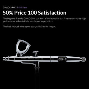 Ventajas del aerógrafo Gahhleri Advance Series GHAD-39 con agujas de 0,35 y 0,5mm referencia 40133
