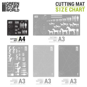 GREEN STUFF Cutting Mat with Scales - A4