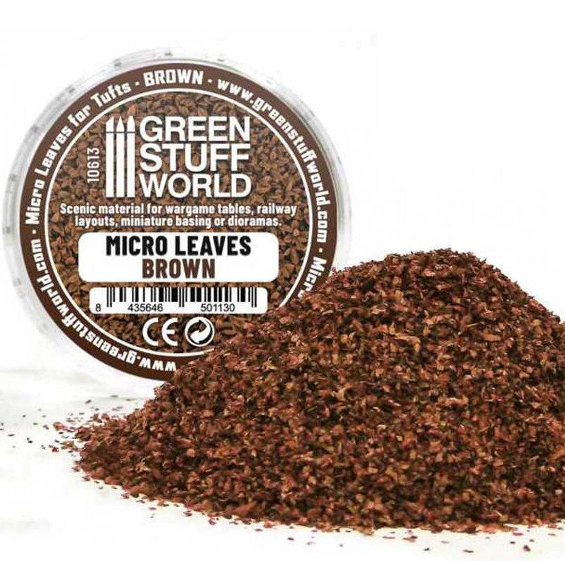 GREEN STUFF WORLD Micro Hojas - Mix marrón