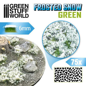 GREEN STUFF WORLD Matas Arbustos Nevadas - 6mm - VERDE