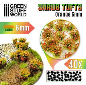 GREEN STUFF WORLD Matas Arbustos Autoadhesivas 6mm - Naranja