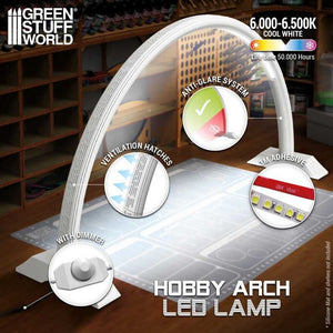 GREEN STUFF WORLD LED-Bogenlampe – verblasstes Weiß
