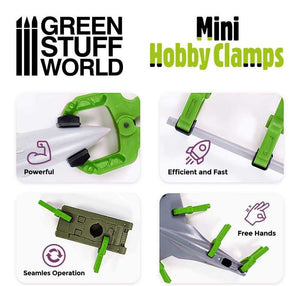 GREEN STUFF Mini-Klemmen x6